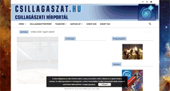 Desktop Screenshot of csillagaszat.hu